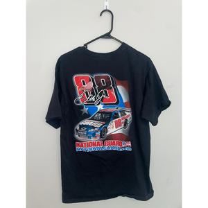 Dale Earnhardt Jr Shirt National Guard Racing Nascar M Medium Black Car Tee